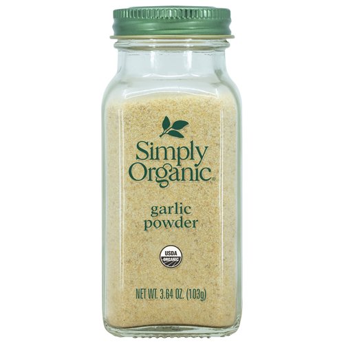 Simply Organic Garlic Powder Certified Organic, 3.64-Ounce Containers (Pack of 3)