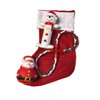 Merz67 LLC Dog Toy Christmas Stocking Gift Set (Snowman, Santa and Rope)