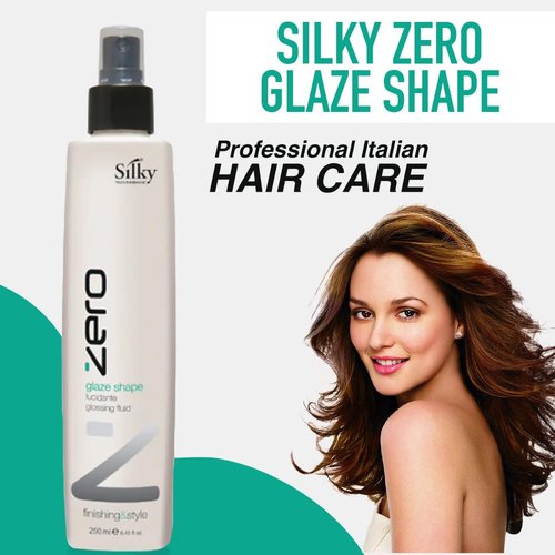 SILKY Technobasic ZERO Glaze Shape Hair Gel - Lightweight High-Gloss Gel with Non-Greasy Formula for All Hair Types - Hair Styling Gel for Radiant Shine & Smooth Texture Application - 250ml