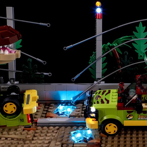 BRIKSMAX Light for Lego T. rex-Breakout 76956 - Led Lighting Kit Compatible with Lego 76956 - Not Include The Lego Set