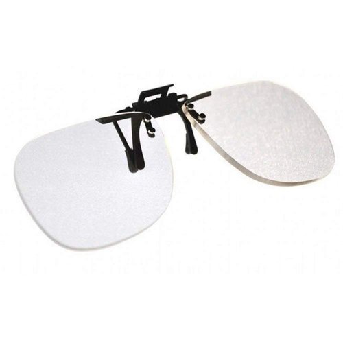 Magna-flip Clip on Flip up Magnifiers, +1.25 Power Converts Distance Glasses and Into Reading and Computer Glasses
