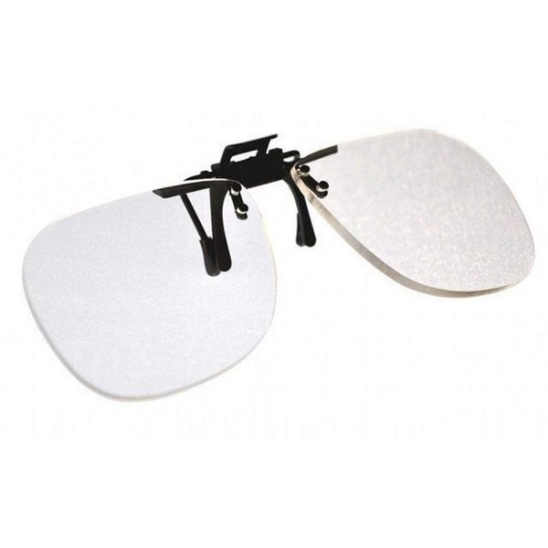 Magna-flip Clip on Flip up Magnifiers, +1.25 Power Converts Distance Glasses and Into Reading and Computer Glasses