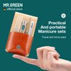 MR.GREEN Portable Manicure Sets Pedicure kits Stainless Steel Nail Clippers Tool Travel Grooming Case Nail Scissors Gift Box (Mr-6102)