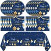 41PCS Retirement Decorations For Women Men Blue Gold Happy Retirement Party Supplies Decor Napkins Plates Tablecloth Tableware Set Serves 20
