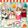 Rotatingpals 196 Pcs Circus Party Favors Include Circus Slap Bracelets Cute Circus Stickers Clown Animal Keychains Carnival Party Favors for Circus Carnival Birthday Party Supplies Classroom Rewards