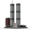 KAROYD Architecture 1/2000 World Trade Center (1973-2001) Building Kit, Micro Archit Series Building Set (982PCS), 20S13PEY6531K310JXK156