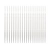 LBY Plastic Toothpicks Home Teeth Cleaning Tool,Brush and Flat Rhombus Double-Ended Toothpick,Interdental Toothpicks, 2 Way Toothpick,Plastic White(Pack of 500)