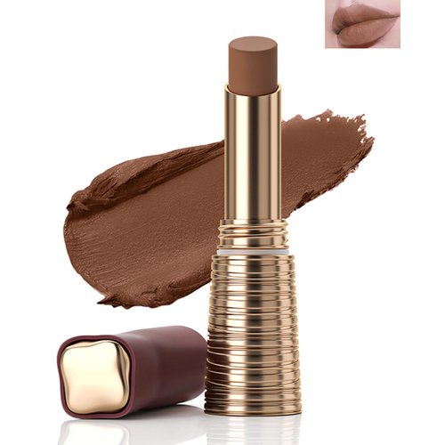 Matte Velvet Lipstick,Nude Brown Lip Tint Stain, Long Lasting Lipstick 24 hour waterproof Lip Stick labiales mate 24 horas originales, Non-Stick Not Fade Lipgloss, Lip Makeup Gift for Woman-05