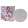 L'Erbolario 3 Rose Perfumed Bar Soap - Enriched With All Natural Ingredients And Aromatic Fragrances - Cleanses And Moisturizes Skin - Long Lasting And Creates A Rich, Creamy Lather - 3.5 Oz