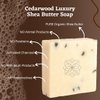 Cedarwood Luxury Handmade Bar Soap for Face & Body, Skin Soothing, Gentle Cleansing, Moisturizing & Nourishing - Shea Butter & Natural Oils. Cold Process. For All Skin Types (Men & Women). 5.0 Oz.