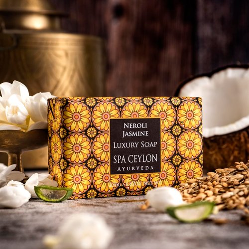 SPA CEYLON NEROLI JASMINE Luxury Soap | Luxuriously Creamy Natural Cleanser | Hydrating | Softens skin | Paraben Free | 100% Vegetarian | Suitable for all skin types