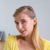 Hair Clips for Women Girls, Funtopia 40 Pcs 2.4" No Slip Metal Oval Snap Hair Clip Simple Barrettes Hairpins for Thin and Thick Hair (Mixed color)