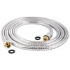 Hibbent All Metal Shower Hose 90 inch (7.5 ft) Bathroom Handheld Shower Head Hose 2.3 meters Extension Replacement Part with Brass Fittings Made of Stainless Steel -Polished Chrome Finish