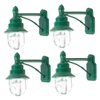 4pcs Dollhouse Wall Light Miniature Decor Miniature Garden Decor Miniature Scene Lamp Mini House Wall Lamp Street Lamp Model Diy Sand Table Decor Miniature Led Wall Lamp