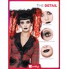 Smiffys Make-Up FX, Gothic Glamour Kit, White Grease, with Face Paint, Lipstick & Eyelashes, Cosmetics and Disguises Fancy Dress, Cosmetic Dress Up Cosmetics & Disguises.