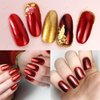 2 Boxes Red Chrome Nail Powder 3D Mirror Effect Aurora Magic Metallic Dust Holographic Glitter Glazed Manicure Decoration Reflective Pigment for Nails Art Design