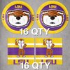 Havercamp LSU Tailgate Party Supplies (for 16 Guests). Features Mike the Tiger in 16 ea. LSU Paper Plates and Napkins. Officially Licensed by LSU!