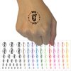Baby Gender Reveal Boy or Girl Pregnant Temporary Tattoo Water Resistant Fake Body Art Set Collection - Light Pink (One Sheet)