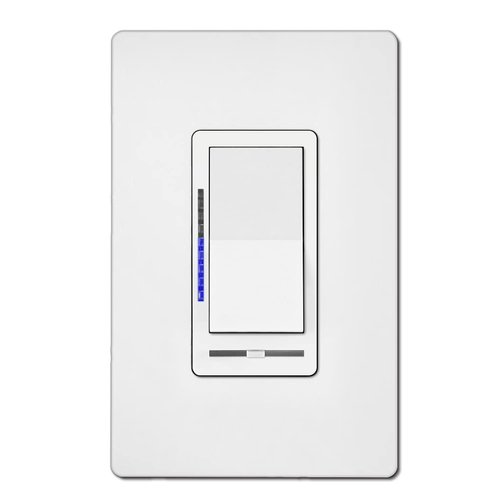 BESTTEN Digital Dimmer Switch with LED Indicator, Horizontal Dimming Slider Bar, Single Pole or 3-Way, for Dimmable LED Lights, CFL, Incandescent, Halogen Bulbs, UL Listed, White