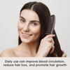 BRUSHZOO Wide Tooth Wooden Comb for Women, Men - Curly, Thick, Long Hair Detangling and Scalp Massager for Hair Growth