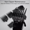 Professional 8 Pieces 8 Sizes Attachment Guard Guide Combs Set #3170-400 1/8"-1" Compatible with Wahl Standard Full-Sized 5 Star Magic Clip Super Taper Senior 8148/8504/1919 Hair Clippers (Black)