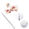 1300 pcs Lint Free Nail Art Gel Polish Remover Cotton Pad Nail Wipe With 2 Pcs Cuticle Double Head Pusher Remover Tool