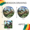 WETIM 40pcsk Jurassic Park Party Supplies include 20 plates, 20 napkins for Jurassic birthday party decoration