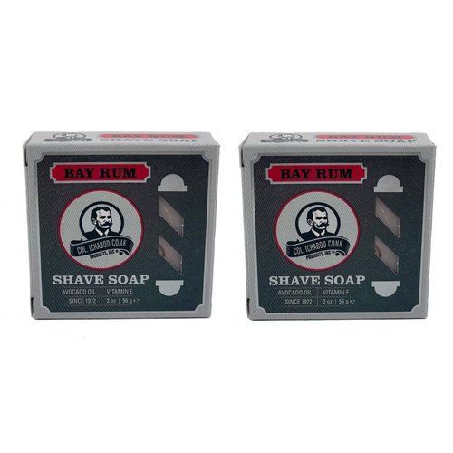 Colonel Conk Worlds Famous Shaving Soap, Bay Rum (Net Weight 4.50 Oz) - Two Pack