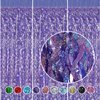 Purple Foil Fringe Curtains Party Decorations - CYLMFC 3 Pack 3.3 ft x 6.6 ft Foil Party Curtain for Hallowee Christmas Graduation Decor