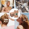 150 Pcs Hair Clip Display Cards with 150 Pcs Self- Seal Bags, Hair Bow Holder Cards Rectangular Hair Barrettes Jewelry Display Holder Brown Paper Cardboard for Hair Accessories Display and Organizing