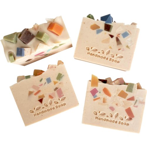 La Vie En Rose Goat Milk Soap Bars with Oatmeal & Shea Butter For and All Skin Types. Natural Face, Hand & Body Soap. Handmade In USA. (4 BARS with 5.0-5.5 oz EACH)