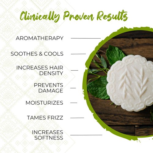 Viori Tea Tree Mint Essential Oil Conditioner Bar Made with Rice Water - Handcrafted All Natural Organic Conditioner