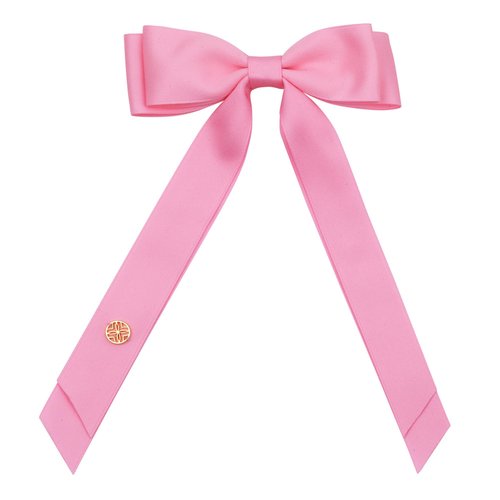 Lilly Pulitzer Hair Bow for Women with Gold Logo, Clip In Hair Accessories for Adults (Conch Shel...