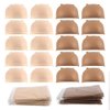 Orientfashion 10packs-20 pieces Brown Stocking Wig Caps Stretchy Nylon Wig Caps for Women,Nude (20pieces, Brown)