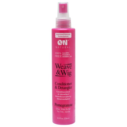 On Natural Weave & Wig Conditioner & Detangler, Pomegranate, 8 Fluid Ounce