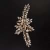 JWICOS Crystal Bride Wedding Hair Comb Bridal Hair Clip Sparkly Bridal Side Comb Hedpieces Wedding Hair Accessories for Women and Girls (Gold)