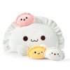 Ditucu Cute Dumpling Plush Pillow Mommy 14 inch with 3 Babies 4 inch Family Food Shaped Stuffed Animals Plushies Toys Gifts for Kids