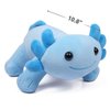 DYBFONO Axolotl Plush Toy, 10.8” Soft Cute Axolotl Stuffed Cotton Plush Pillow Kawaii Salamander Animal for Boys Girls Kids Gift (Blue)