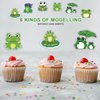 KEFAN Frog Birthday Party Supplies, Frog Birthday Party Decorations, Frog Themed Party Supplies Decor with Happy Birthday Banner, Cake Toppers, Balloons for Boys Girls Birthday Party1st Baby Shower