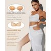 Cmojsk Sticky Bra, Backless Strapless Bra Push Up, Adhesive Invisible Lift Up Bras 2 Pairs Black/Beige