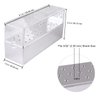 PANA Nail Drill Bit Holder Stand Display Organizer- Dust Proof Storage Container Box Case Tools for Home Use or Nail Salon - (30 Holes, Silver)