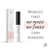 Lash Glue for Sensitive Eyes - Non-Irritating Gentle Formula - Fast Drying 24 Hour Hold - Water Resistant Dries Clear - Cluster Strip Adhesive False Eyelash Extensions - No Mess No Tears