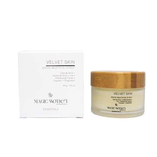 Magic Women by Elizabeth Bravo | Velvet Skin Solid Makeup Remover | Oil to Milk Transformation, Gentle Cleansing Balm, Hydrating, Eco-Friendly, Removes Waterproof Makeup | 1.41 oz (40 g)