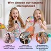 Mini Karaoke Machine with 2 Wireless Microphones, Karaoke Machine for Kids Adults, Singing Toys for Ages 3, 4, 5, 6, 7, 8 +, Best Gift for Birthday, Party, Christmas | Karaoke Machine for Girls