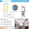 winshine 10 Pack G9 LED Bulb Bi Pin Base, 6000K Daylight 4W (40W Halogen Equivalent) T4 G9 Base Llight Bulbs for Chandeliers, 360° Beam Angle, 400LM, Non-dimmable for Home Lighting