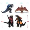 TwCare Set of 10 Godzilla Toys, Movable Joint Action Figures, King of The Monsters vs Kong Mini Dinosaur Mothra Imago Burning Heisei Mecha Ghidorah Playsets Kids Birthday Cake Toppers Pack