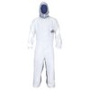 SAS Safety Corp Moonsuit Nylon and Cotton Coverall | Machine Washable Full Pullover with Hood Work Coveralls | Full Zipper Front, Elastic Waist with Pockets for Painting, Automotive, Factory (Medium)