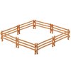 40 Pieces Horse Corral Fencing Accessories Playset Plastic Farm Fence Toy for Farm Barn Paddock Horse Stable Farm Animal Fence Panel Paddock Toy Educational Present Cake Toppers (Cute Style,Brown)