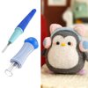 2 Pack Needle Felting Tools,Pen Style Needle Felting Tool with 3 Needles and Punch Style Felting Needle Tool with 7 Barbed Needles,Wool Needles Felt Punch for DIY Patchwork and Handicraft