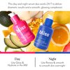 Bliss AM+PM Serum Duo: Glow & Hydrate Day Serum with Vitamin C + Renew & Smooth Night Serum with Glycolic Acid for 24-Hour Radiant, Hydrated Skin - Daily Skincare Routine Set